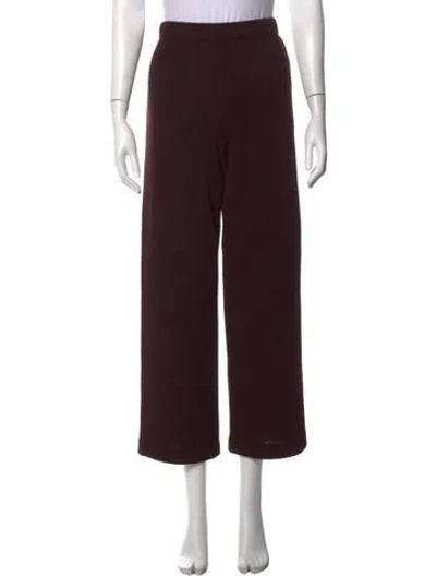 Pre-owned St John Wide Leg Pants In Brown