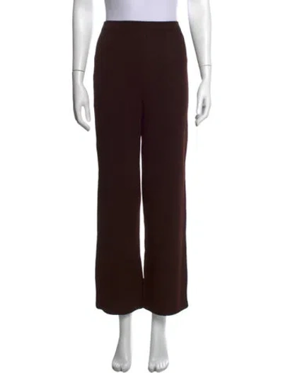 Pre-owned St John Wide Leg Pants In Brown