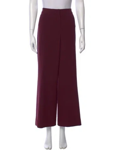 Pre-owned St John Wide Leg Pants In Burgundy