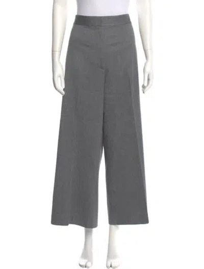 Pre-owned St John Wide Leg Pants In Gray