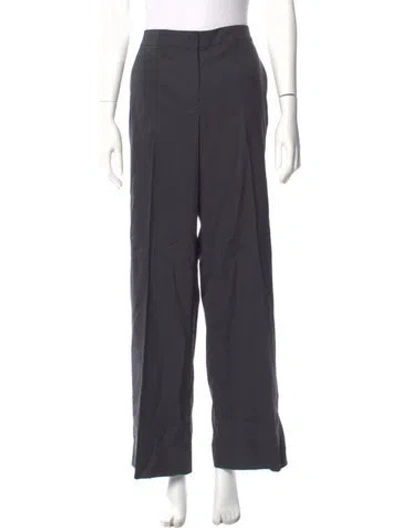 Pre-owned St John Wide Leg Pants In Gray