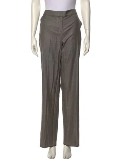 Pre-owned St John Wide Leg Pants In Gray