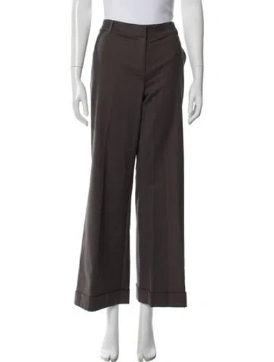 Pre-owned St John Wide Leg Pants In Gray