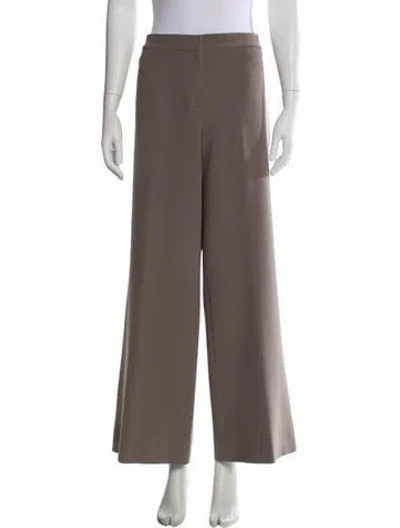 Pre-owned St John Wide Leg Pants In Gray