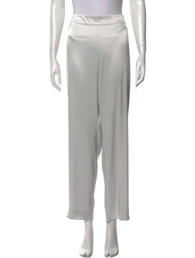 Pre-owned St John Wide Leg Pants In Gray