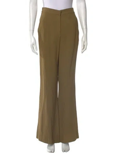Pre-owned St John Wide Leg Pants In Green