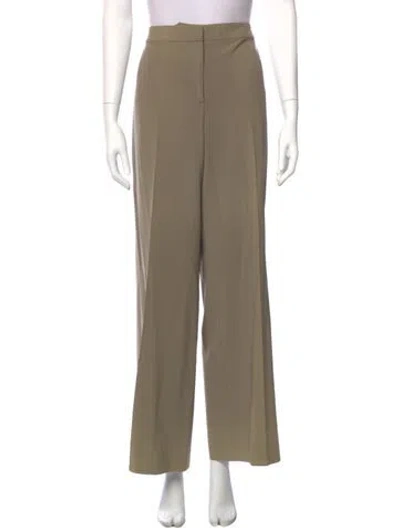 Pre-owned St John Wide Leg Pants In Green