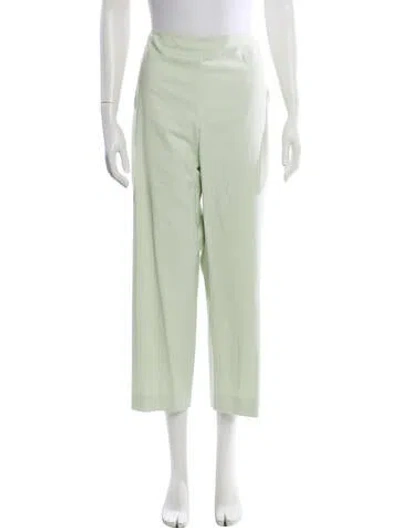 Pre-owned St John Wide Leg Pants In Green