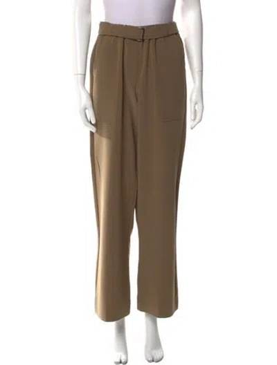 Pre-owned St John Wide Leg Pants In Green