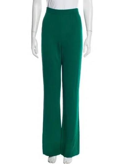 Pre-owned St John Wide Leg Pants In Green