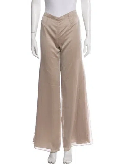 Pre-owned St John Wide Leg Pants In Neutral