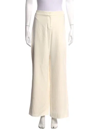 Pre-owned St John Wide Leg Pants In Neutral