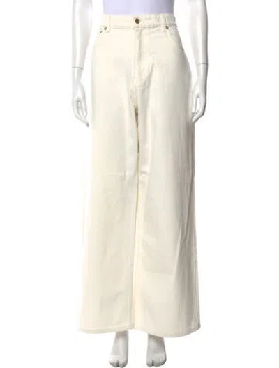 Pre-owned St John Wide Leg Pants In Neutral