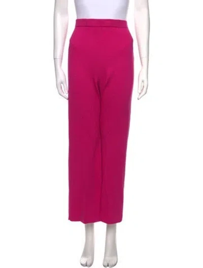 Pre-owned St John Wide Leg Pants In Pink