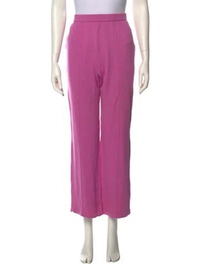 Pre-owned St John Wide Leg Pants In Pink