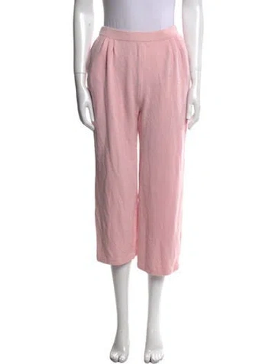 Pre-owned St John Wide Leg Pants In Pink