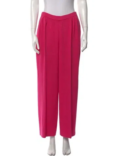 Pre-owned St John Wide Leg Pants In Pink