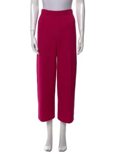 Pre-owned St John Wide Leg Pants In Pink