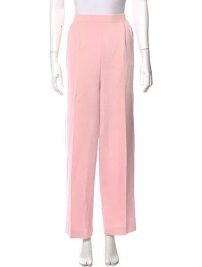 Pre-owned St John Wide Leg Pants In Pink