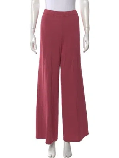 Pre-owned St John Wide Leg Pants In Pink