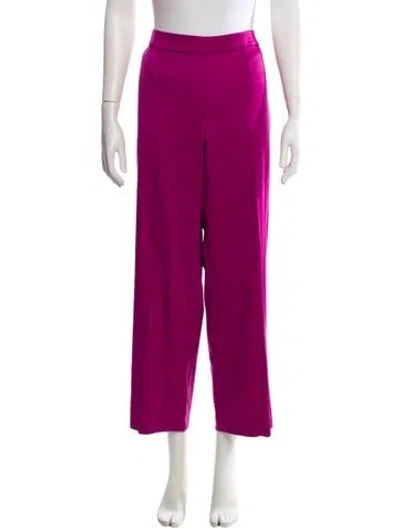 Pre-owned St John Wide Leg Pants In Purple