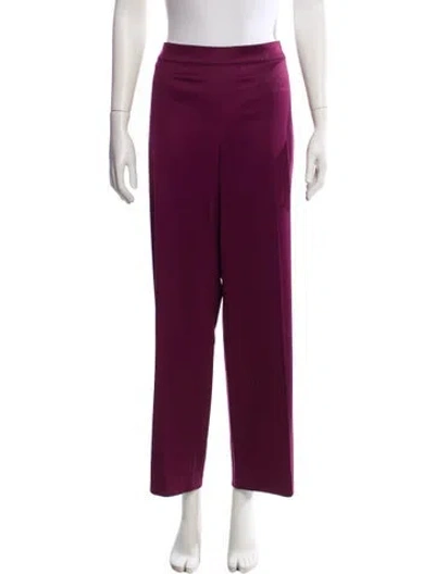 Pre-owned St John Wide Leg Pants In Purple