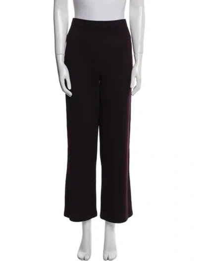 Pre-owned St John Wide Leg Pants In Purple