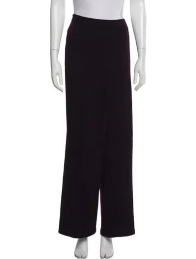 Pre-owned St John Wide Leg Pants In Purple