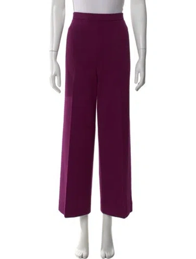 Pre-owned St John Wide Leg Pants In Purple