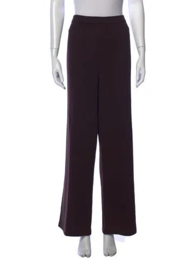 Pre-owned St John Wide Leg Pants In Purple