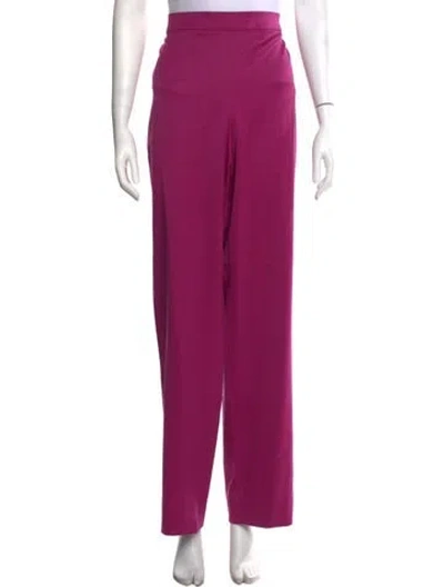Pre-owned St John Wide Leg Pants In Purple