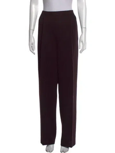 Pre-owned St John Wide Leg Pants In Purple