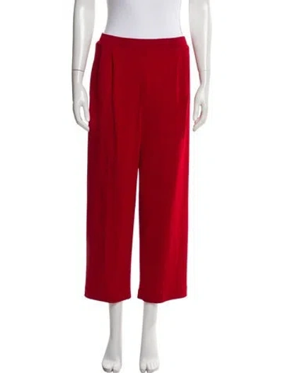 Pre-owned St John Wide Leg Pants In Red