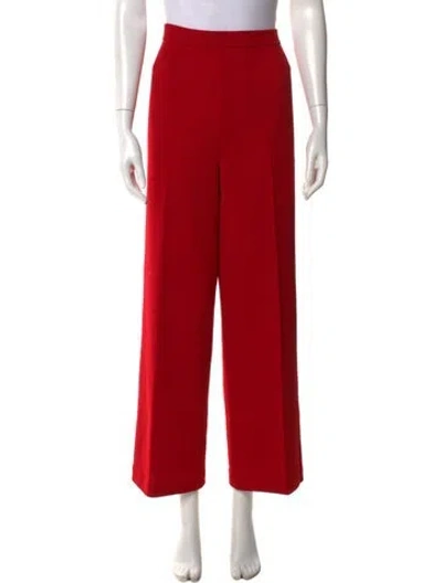 Pre-owned St John Wide Leg Pants In Red