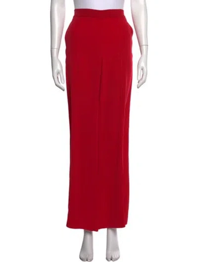 Pre-owned St John Wide Leg Pants In Red