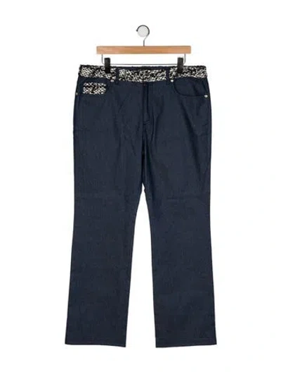 Pre-owned St John Wide Leg Pants W/ Tags In Blue
