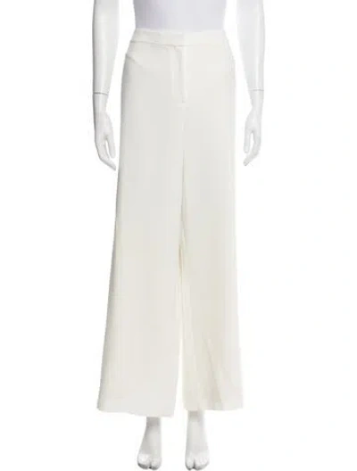 Pre-owned St John Wide Leg Pants In White