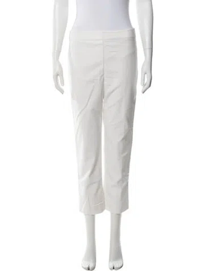 Pre-owned St John Wide Leg Pants In White