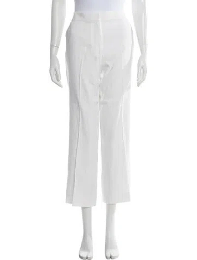 Pre-owned St John Wide Leg Pants In White