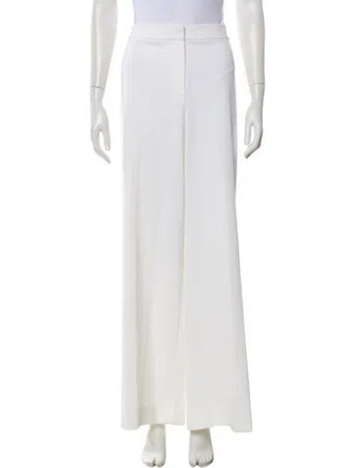 Pre-owned St John Wide Leg Pants In White