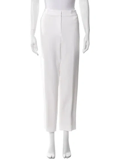 Pre-owned St John Wide Leg Pants In White