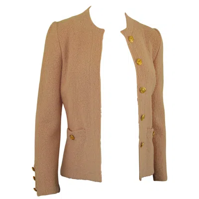 Pre-owned St John St. John Women Pink Blush Cardigan Sweater Classic Chic