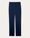St John Stretch Satin Pant In Blue