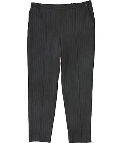 Pre-owned St John St. John Womens Pinstripe Dress Pants Leggings In Medgray