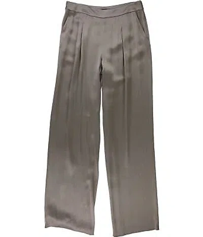 Pre-owned St John St. John Womens Solid Dress Pants In Brown