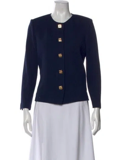 Pre-owned St John Wool In Black