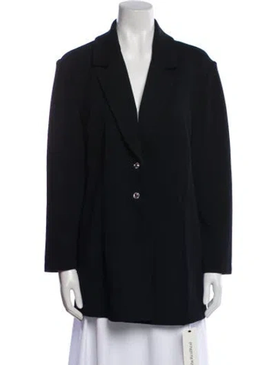 Pre-owned St John Wool Blazer In Black