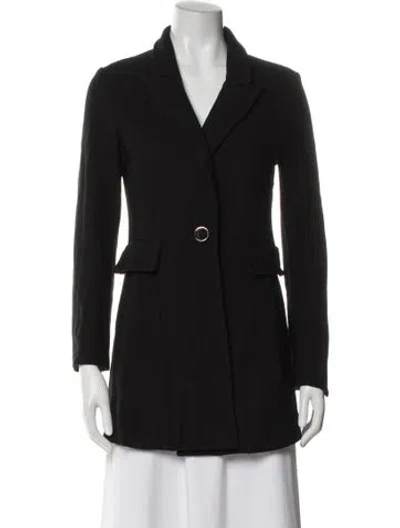 Pre-owned St John Wool Blazer In Black