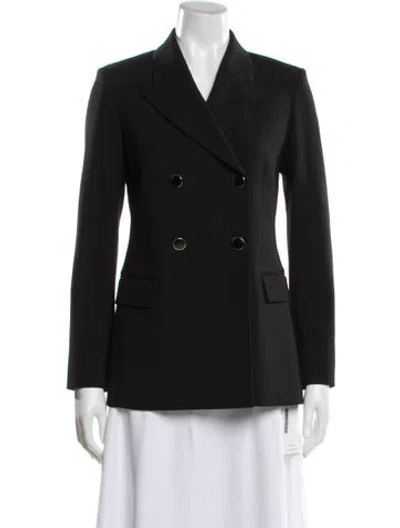 Pre-owned St John Wool Blazer In Black