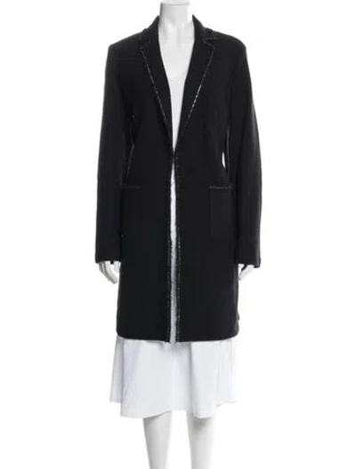 Pre-owned St John Wool Blazer In Black